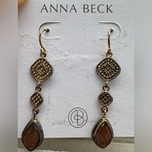 Anna Beck ANNA BECK triples drops earrings NWOT